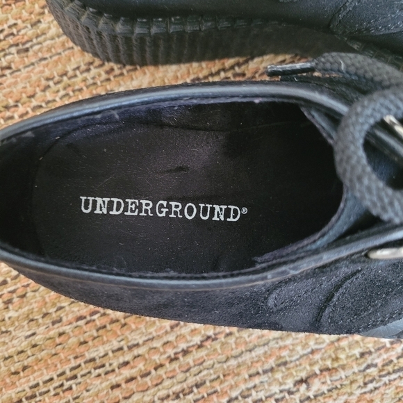 UNDERGROUND Wulfrun Single Black Suede Creeper | UK 3 - Picture 5 of 7